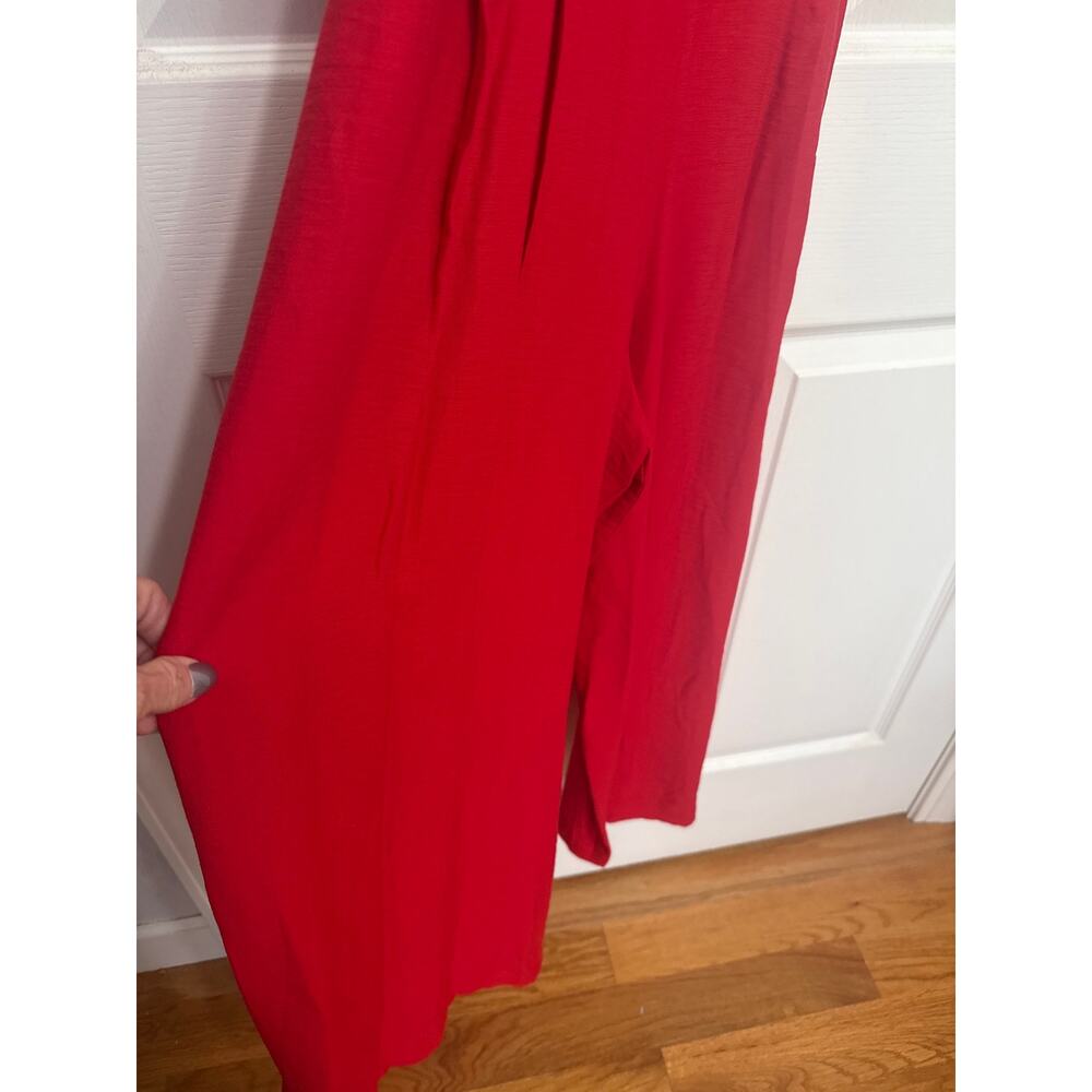 Traffic People NWT Pink/Red Chain Print Halter Jumpsuit Wide Leg Medium Resort - Picture 7 of 13